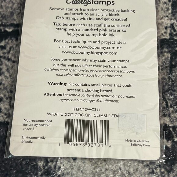 Bo Bunny WHAT YOU GOT COOKIN’ kiss The Cook Made W Love Clearly Cling Stamp Se - Picture 6 of 6